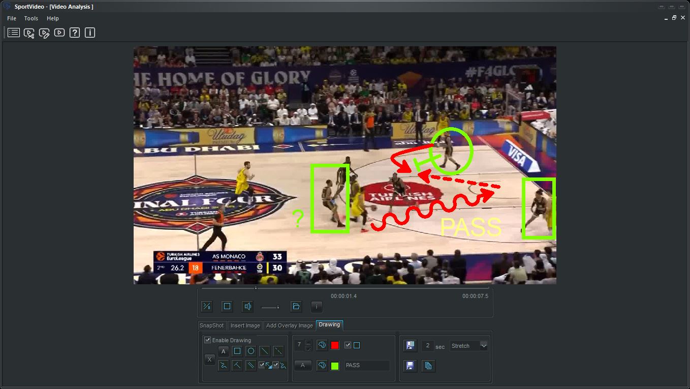 SportVideo, Video Analysis, dark theme